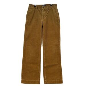 Polo Ralph Lauren Boys Corduroy Pants Size 12 Tan Brown Straight Leg Cotton Pony